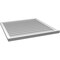 Ekena Millwork Vertical Surface Mount PVC Gable Vent: Functional, w/ 2"W x 2"P Brickmould Sill Frame, 38"W x 38"H GVPVE38X3803SF - alternate 5